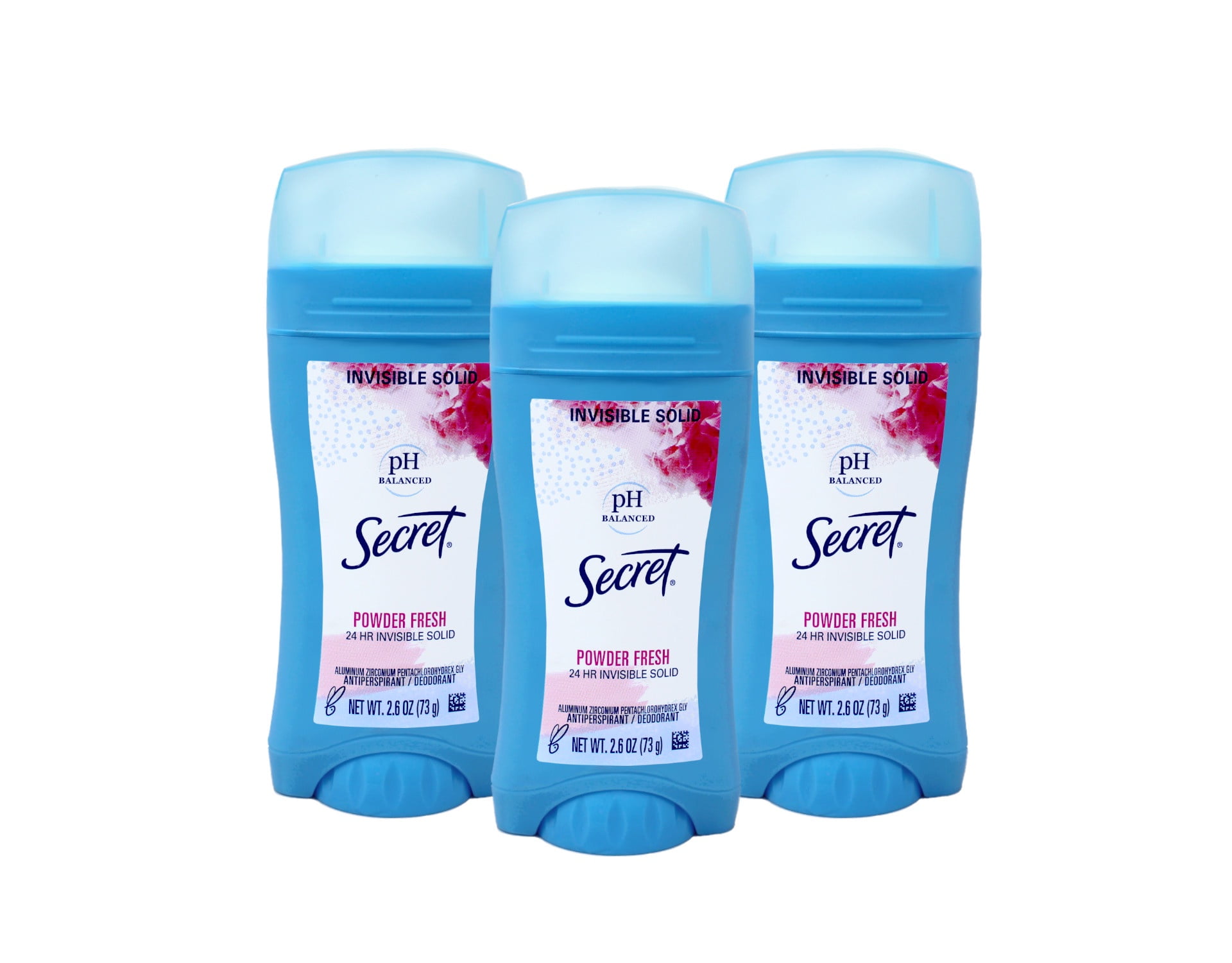 Secret Invisible Solid Antiperspirant Deodorant, Powder Fresh, 2.6