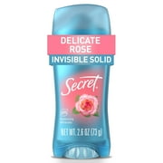 Secret Invisible Solid Antiperspirant Deodorant, Rose Scent, 2.6 oz