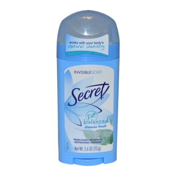 Secret Invisible Solid Antiperspirant Deodorant, Shower Fresh, 2.6 oz