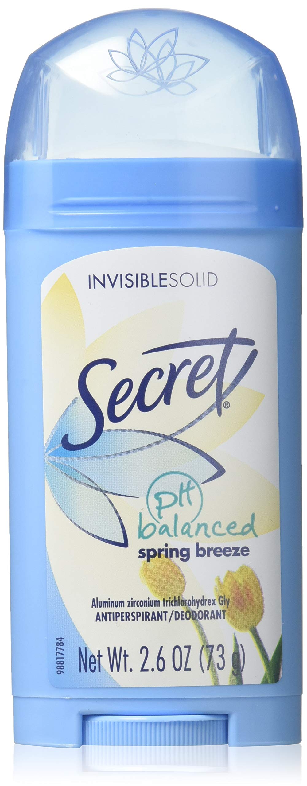 Secret Invisible Solid Antiperspirant & Deodorant, Twin Pack, Spring