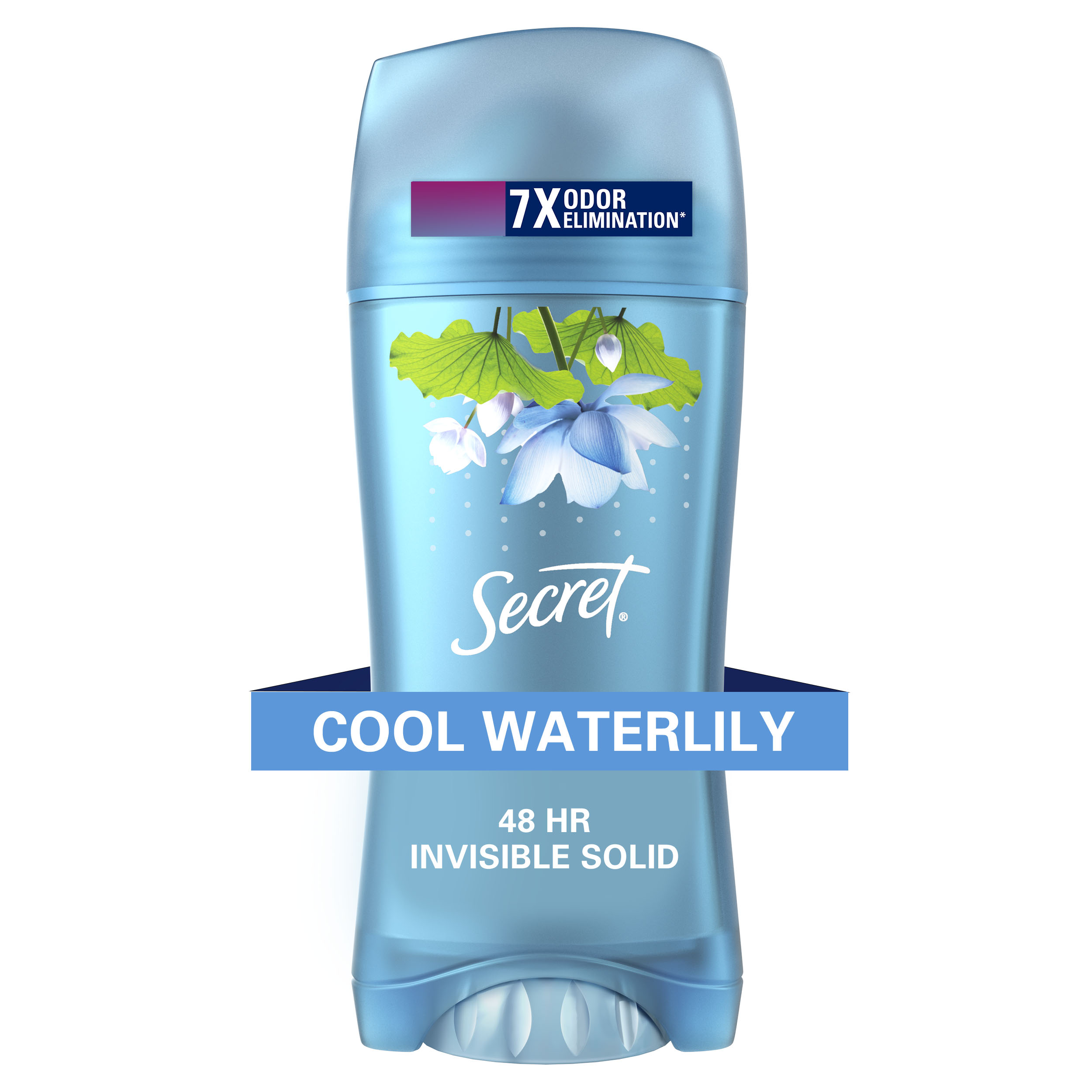 Secret Invisible Solid Antiperspirant Deodorant, Waterlily Scent, 2.6 oz - image 1 of 11