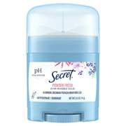 Secret Invisible Solid Antiperspirant Deodorant, Powder Fresh, Travel Size Toiletries, 0.5 oz