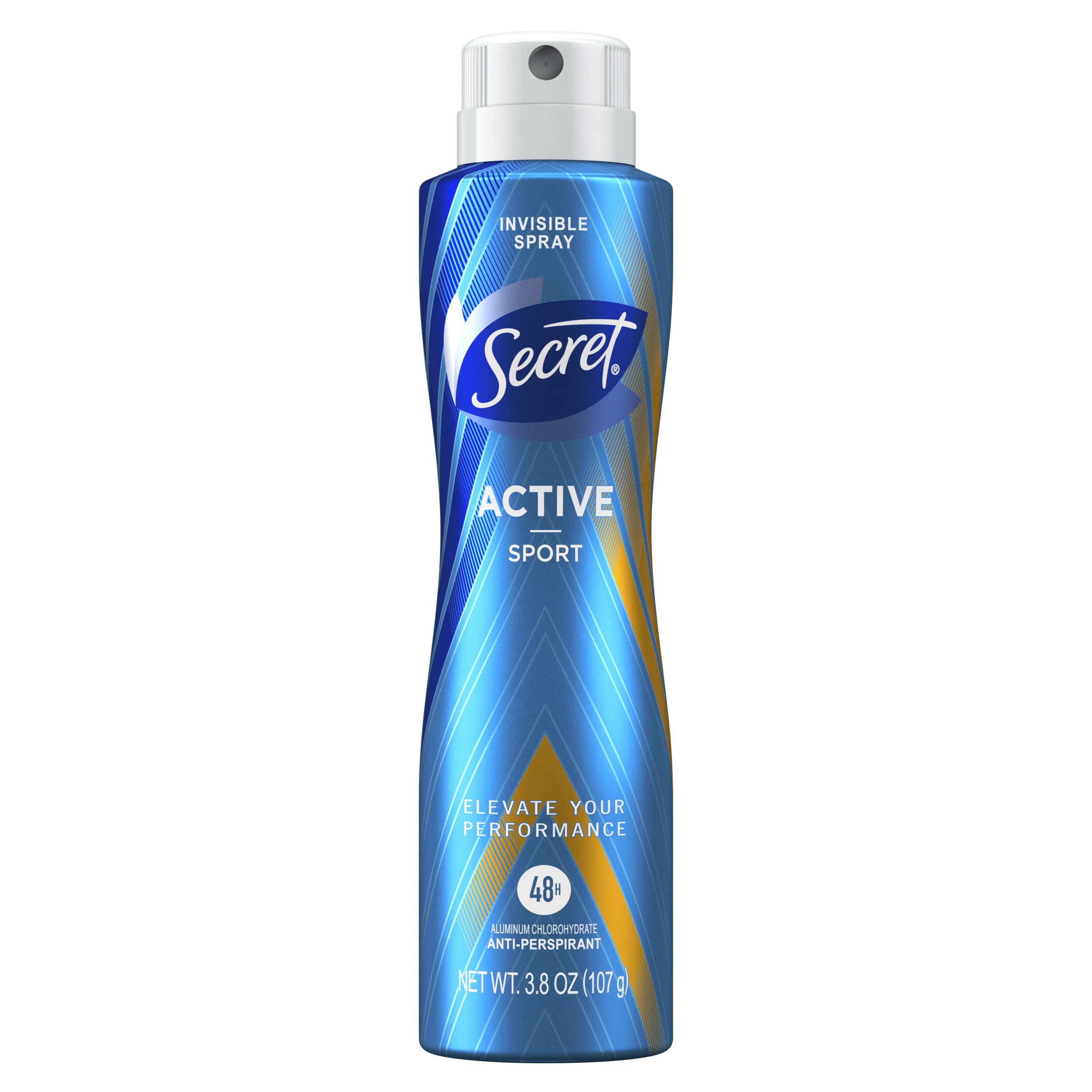 Secret Invisible Spray Antiperspirant Deodorant for Women Active Sport 3.8  Oz