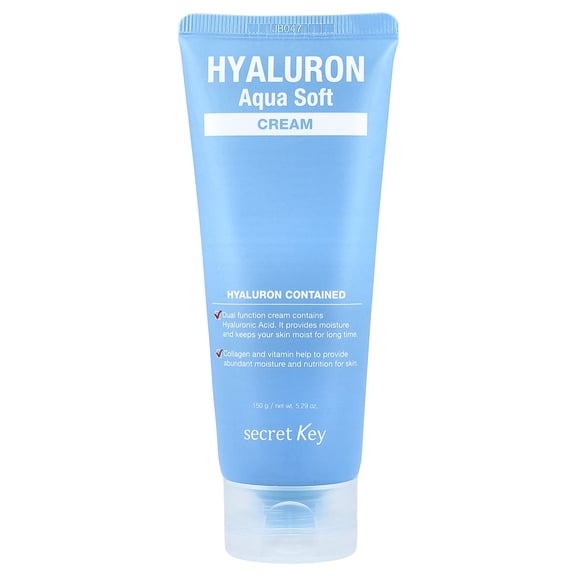 Secret Key Hyaluron Aqua Soft Cream, 5.29 oz (150 g)