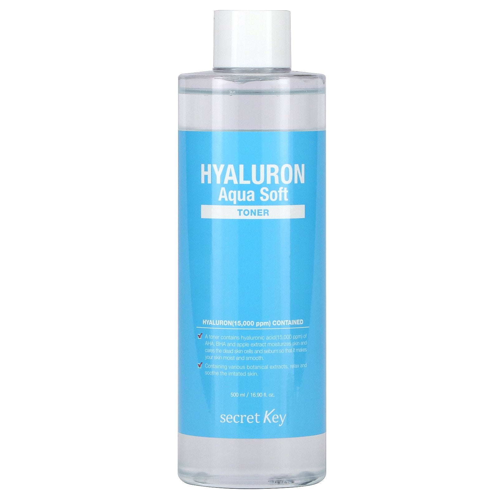 Secret Key Hyaluron Aqua Soft Toner, 16.9 fl oz (500 ml) - Walmart.com