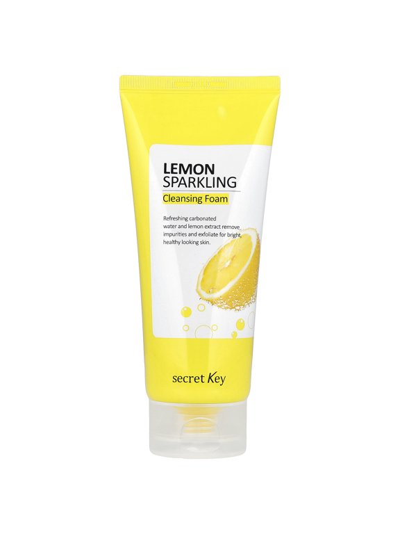Secret Key Lemon Sparkling Cleansing Foam, 7.05 oz (200 g)