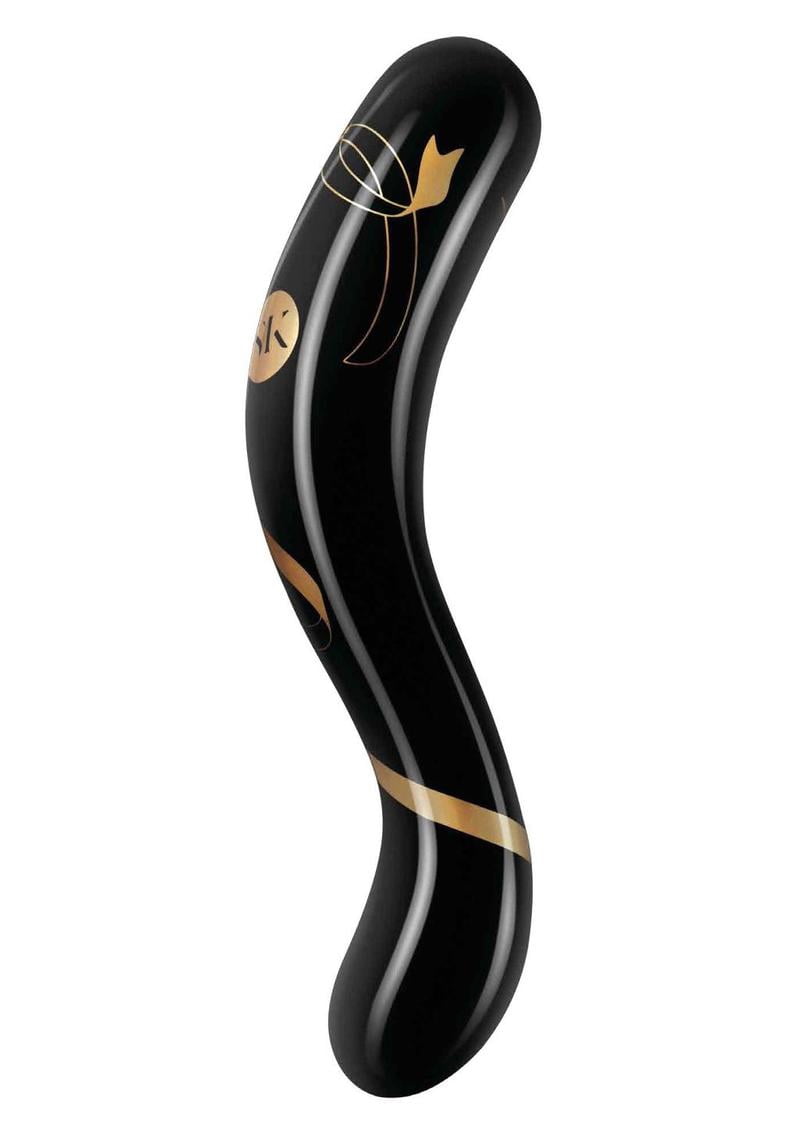Secret Kisses 7in Double Ended Dildo Black & Gold , Silicone - Walmart.com
