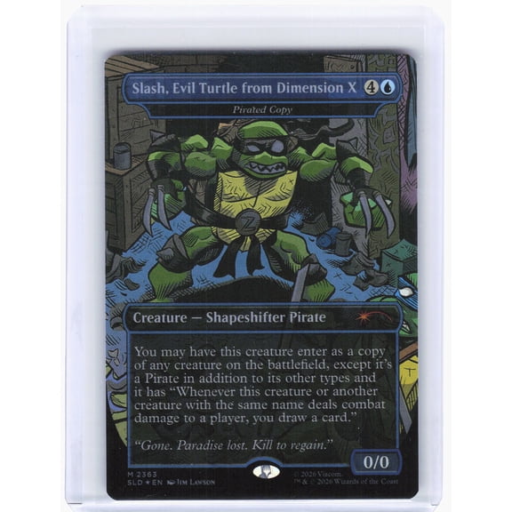 Secret Lair Drop Series Slash, Evil Turtle from Dimension X Foil Mythic #2363