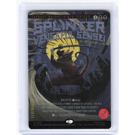 Secret Lair Drop Series Splinter, Vengeful Sensei Foil Rare #2374