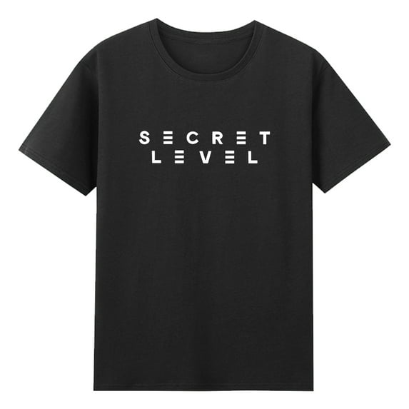 Secret Level Anime T-shirt Crewneck Short Sleeve Cotton Tee Women Men Streetwear Tops