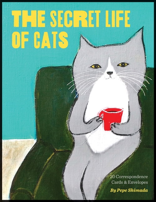The Secret Life of Cats Correspondence Cards : (Funny Kitty Portrait Flat Cards by Japanese Artist, Cards with Cute and Weird Cat Illustrations) (Cards)