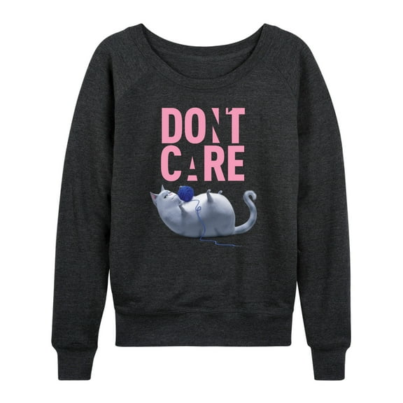 The Secret Life of Pets - Don't Care - Women's Lightweight French Terry Long Sleeve Shirt