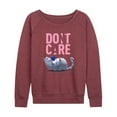 thumbnail image 1 of The Secret Life of Pets - Don't Care - Women's Lightweight French Terry Long Sleeve Shirt, 1 of 5