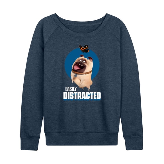 The Secret Life of Pets - Easily Distracted - Women's Lightweight French Terry Long Sleeve Shirt