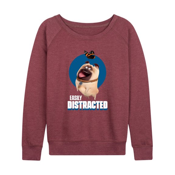 The Secret Life of Pets - Easily Distracted - Women's Lightweight French Terry Long Sleeve Shirt