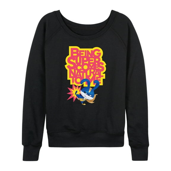 The Secret Life of Pets - Super Comes Natural - Women's Lightweight French Terry Long Sleeve Shirt