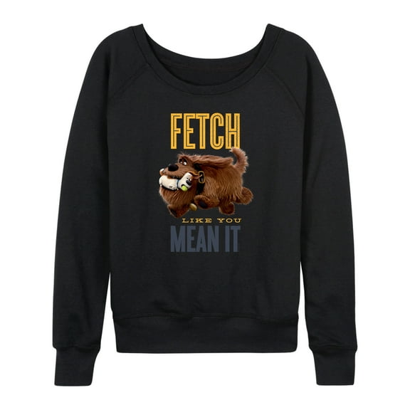 Secret Life Of Pets - Fetch Like You Mean It - Women's Lightweight French Terry Long Sleeve Shirt