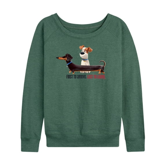 The Secret Life of Pets - First To Arrive - Women's Lightweight French Terry Long Sleeve Shirt