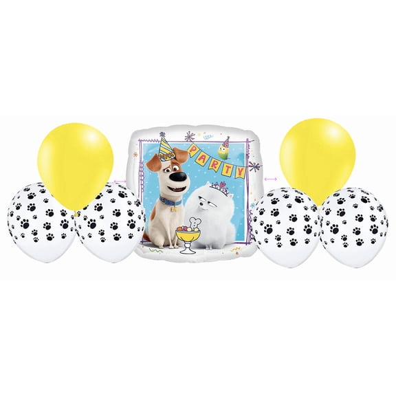  Secret Life of Pets Balloon Party Pack  7 Piece Set
