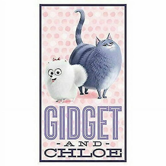 Secret Life of Pets Gidget and Chloe Panel Cotton Fabric by Quilting
