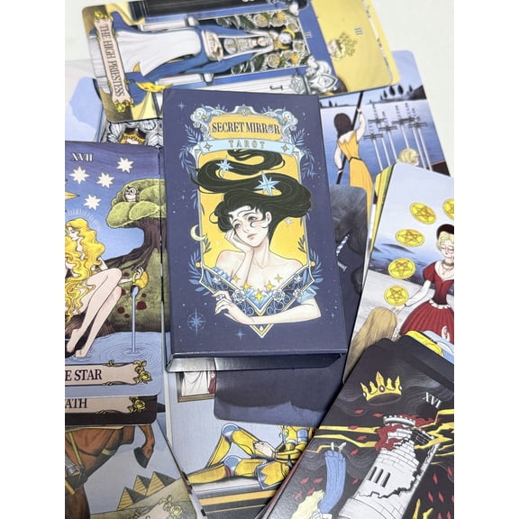 Secret Mirror Tarot Deck English Version 78 Cards Fate Divination Prophecy Card