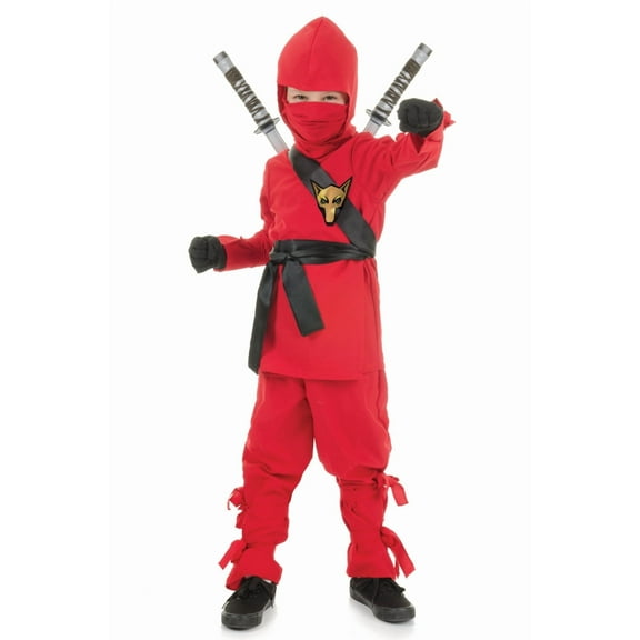 Underwraps Red Ninja Child Costume | Large Unisex