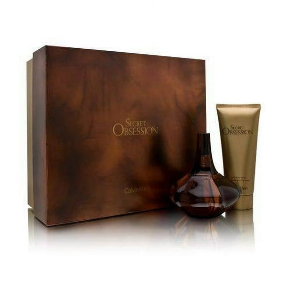 Secret Obsession by Calvin Klein for Women 2 Piece Set Includes: 3.4 oz Eau de Parfum Spray + 3.4 oz Satin Body Lotion