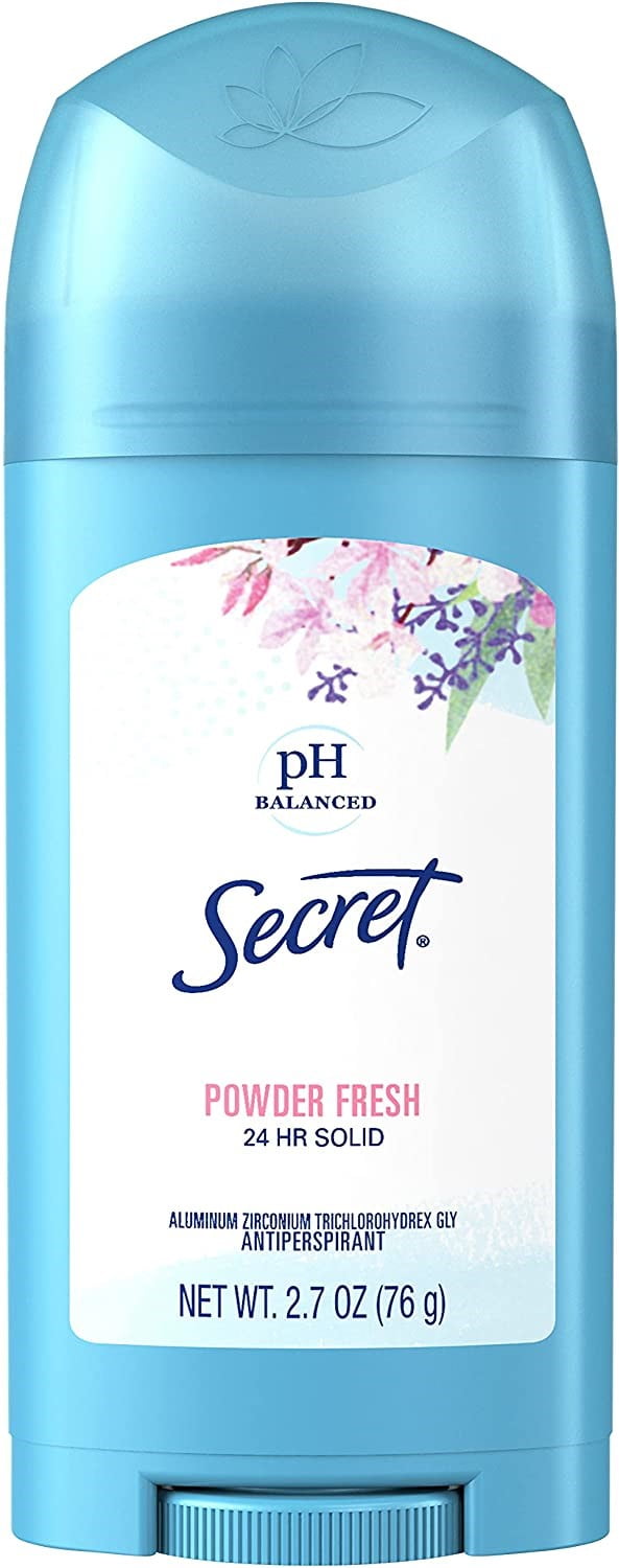 Secret Original Powder Fresh Women's Solid Antiperspirant & Deodorant,2.7oz,6- Pack