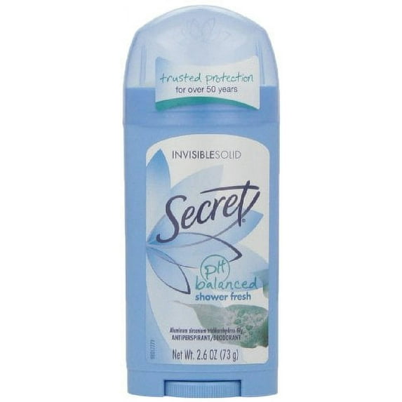 Secret Original Shower Fresh Scent Women's Invisible Solid pH (Pack of 5)