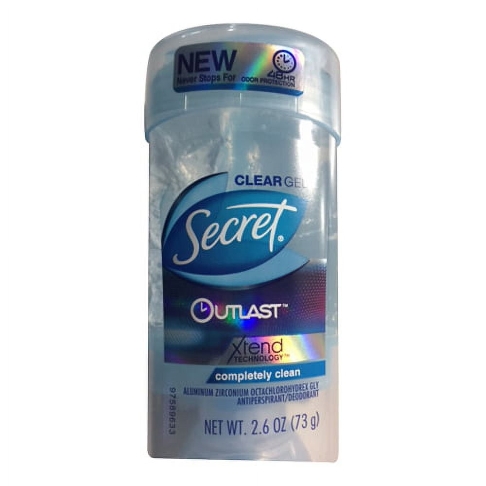 Secret Outlast Antiperspirant And Deodorant Clear Gel, Completely Clean
