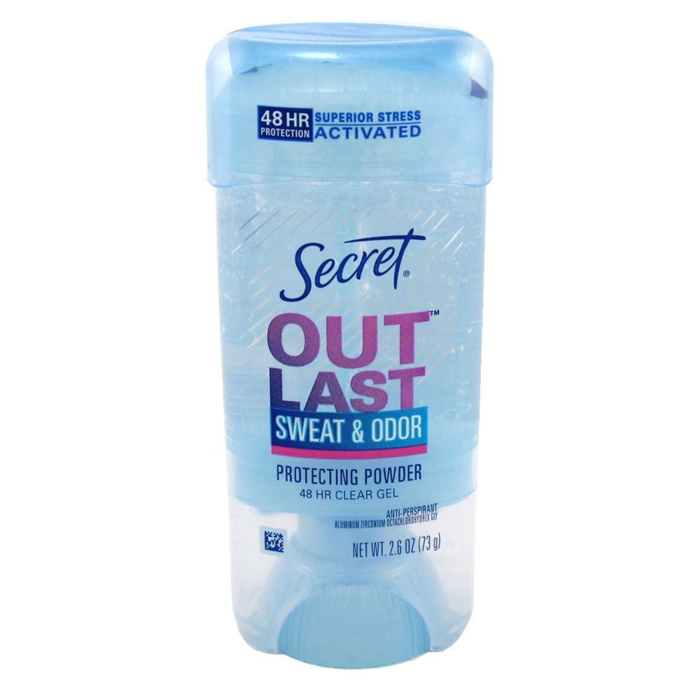 Secret Outlast Antiperspirant & Deodorant Clear Gel, Protecting Powder