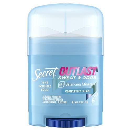Secret Outlast Deo – Unsichtbares Fest-Deo „Completely Clean“, 73 G, PH-neutral, Langanhaltend
