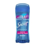 Secret Outlast Clear Gel Antiperspirant Deodorant, Protecting Powder, 3.4 oz