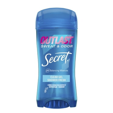 Secret Outlast Clear Gel Antiperspirant Deodorant, Shower Fresh Scent, 2.6 oz
