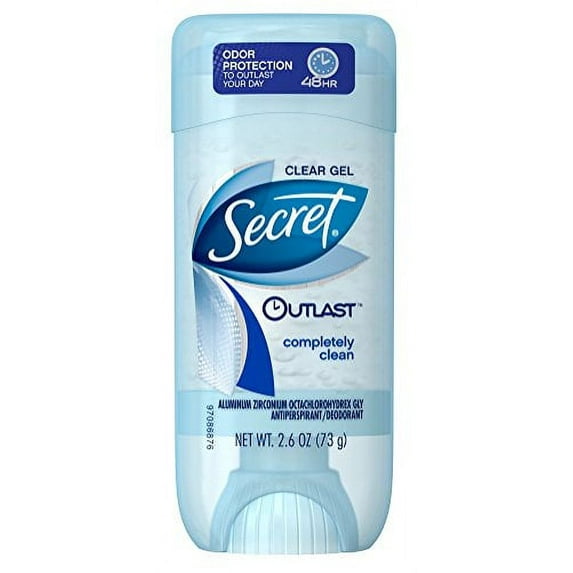 Secret Outlast Completely Clean Scent Women's Clear Gel Antiperspirant & Deodorant 2.6 Oz