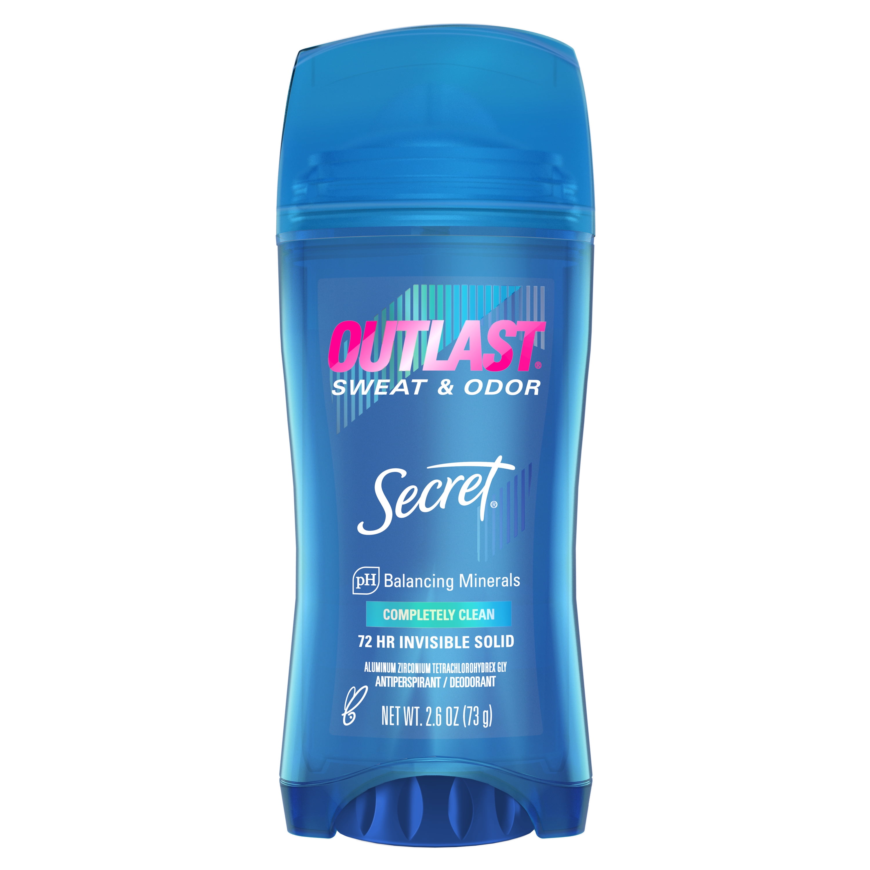 Secret Outlast Invisible Solid Antiperspirant Deodorant, Completely Clean, 2.6 oz