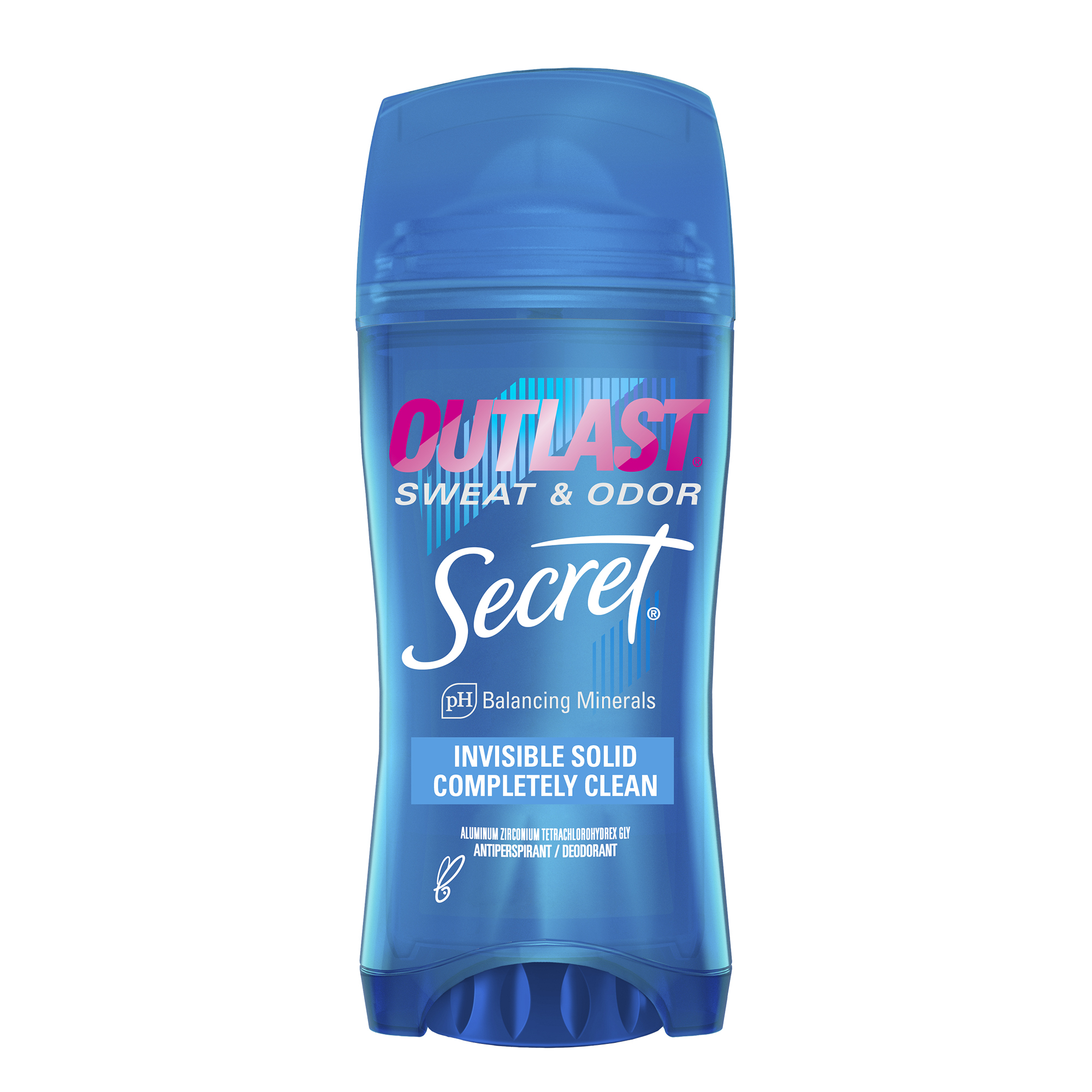 Secret Outlast Invisible Solid Antiperspirant Deodorant for Women, Completely Clean Scent, 2.6 oz - image 1 of 8