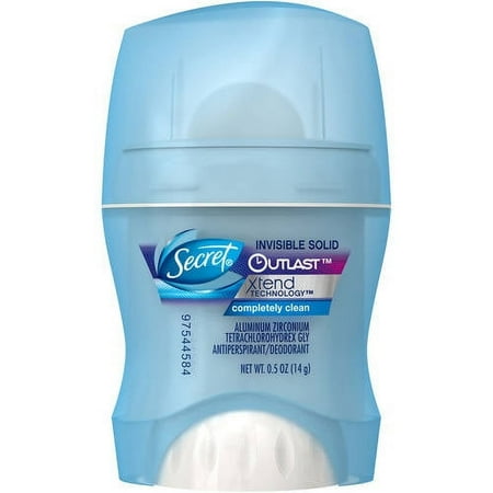 Secret Outlast Xtend Invisible Solid Completely Clean Antiperspirant/Deodorant, .5 oz