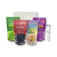 thumbnail image 1 of Secret Pantry 4 Varieties WuFuYuan Boba Tapioca Pearls Bundle 8.8 Oz. Each with 1 Pack of 50 Karat Boba Wide Straws and Animal Design Storage Bag Clip, 1 of 12