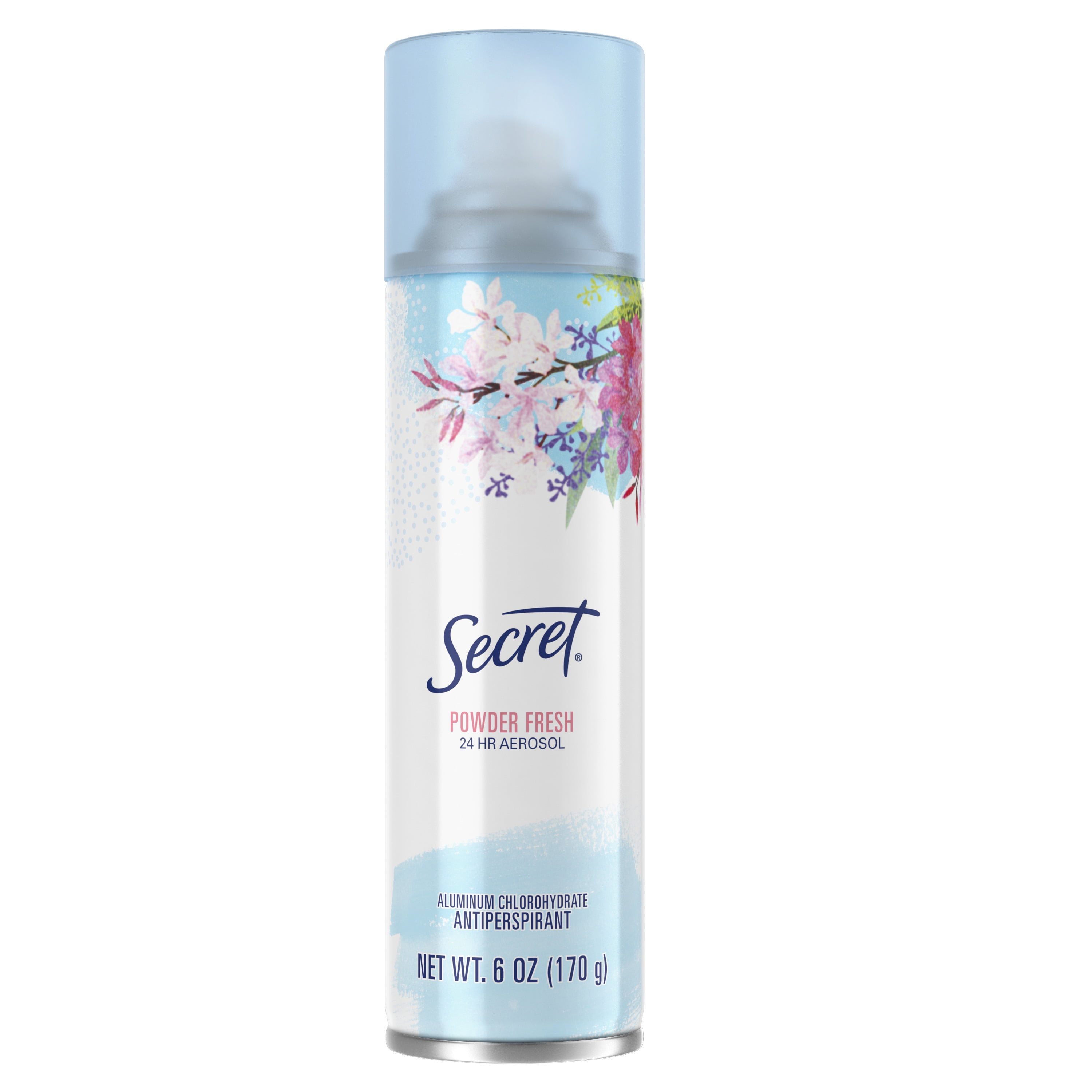 Secret Aerosol Antiperspirant Deodorant, Powder Fresh, 6 fl oz