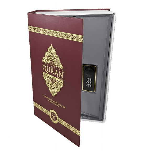 Secret Quran Safe with Lock - Portable Diversion Safe Box, Hidden Dictionary Book Safe, Medium Quran Safe with Combination Lock, Ideal for Money & Valuables (9.44"x6.10"x2.16") Medium