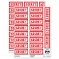 thumbnail image 1 of Secret Reversed Sticker Set - Red - Matte Finish - 2.00" Large, 1 of 7