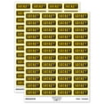 thumbnail image 1 of Secret Reversed Sticker Set - Yellow - Matte Finish - 1.25" Mini, 1 of 7