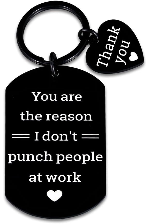 Secret Santa Gifts for Coworker Christmas Gifts for Work Bestie Funny Coworker Keychain for Birthday Retirement Farewell Gift for Colleagues Appreciation Gift for Leader Stocking Stuffers for Friends