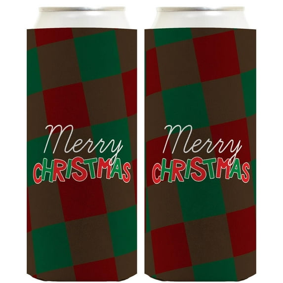 Secret Santa Gifts For Women Merry Christmas 2-Pack Ultra Slim Can Thermocoolers