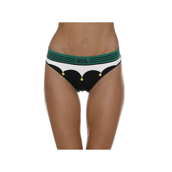 Secret Santa Womens Panties Christmas Briefs Boyshorts Holiday Underwear, Elfie, Size: X-Large