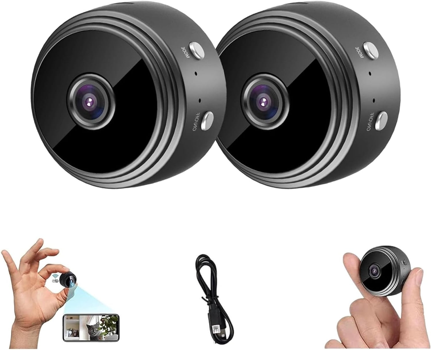 Secret Scope Mini Security Camera - 1080p HD Wireless WiFi Camera With Night Vision & Magnetic Mount