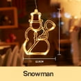 thumbnail image 1 of Secret Scope Christmas Window Lights - LED Suction Cup Decor (Snowman, Tree, Bell, Star), for Home & Store Display, 1 of 16