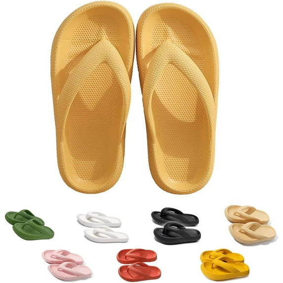 Secret Scope Cloudies Flip Flops for Women, Super Soft Pillow Flip Flops Summer Beach Non-slip Thick Cloud Slides