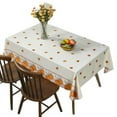 thumbnail image 1 of Secret Scope Halloween Tablecloth - 70x120 inch Pumpkin & Maple Leaf Embroidered Decor for Thanksgiving Fireplace TV Cover (Orange), 1 of 12